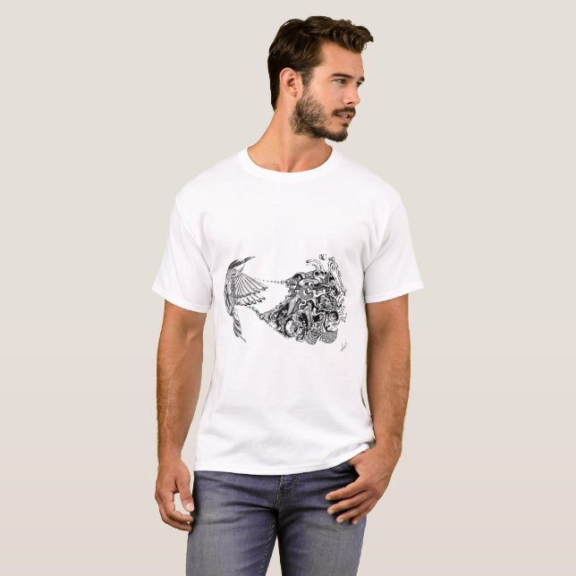 T-shirt Oiseau psychopathe (Devant entier)