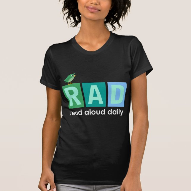 T-shirt Oiseau rad - À haute voix lu cadeau quotidien de (Devant)