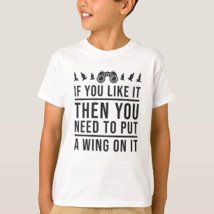 T-shirt Oiseau Regardant Une Aile Sur Elle Drôle Oiseau Wa