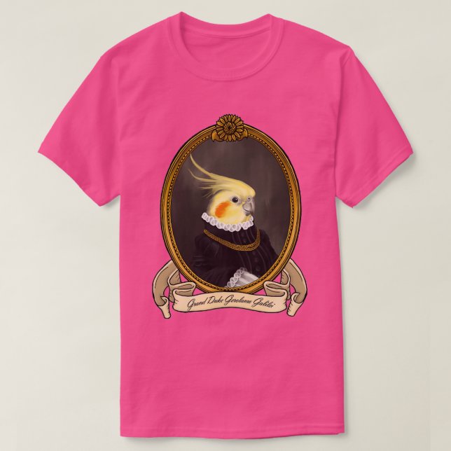 T-shirt Oiseau Renaissance Grand Duc Gerolamo Galilei A Co (Design devant)