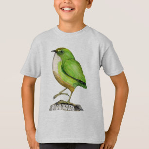 T-shirt OISEAU Rock Wren piwauwau NZ