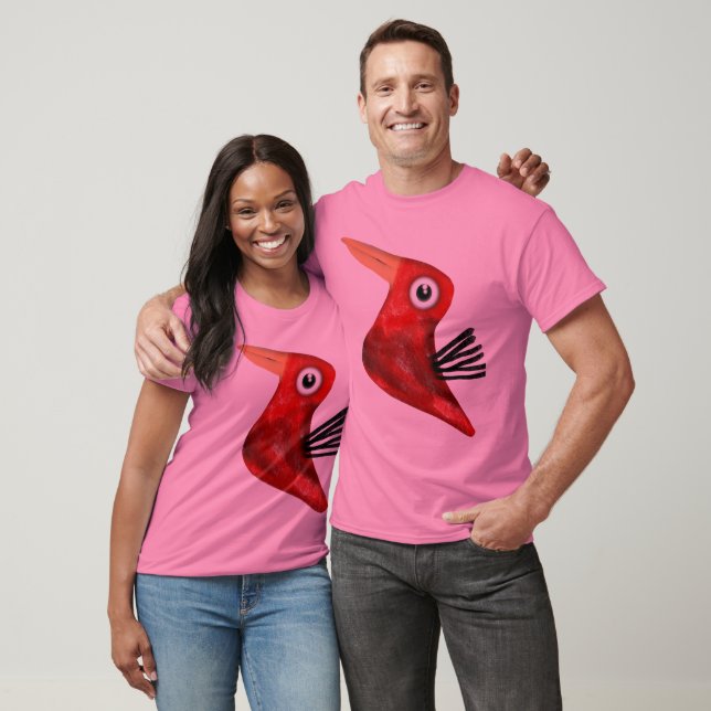 T-shirt Oiseau Rouge Mexique (Unisexe)