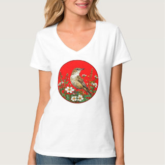 T-shirt Oiseau roux