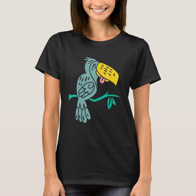 T-shirt oiseau souriant Positive (Devant)