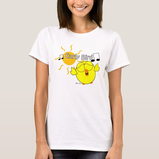 T-shirt Oiseau tôt (Devant)