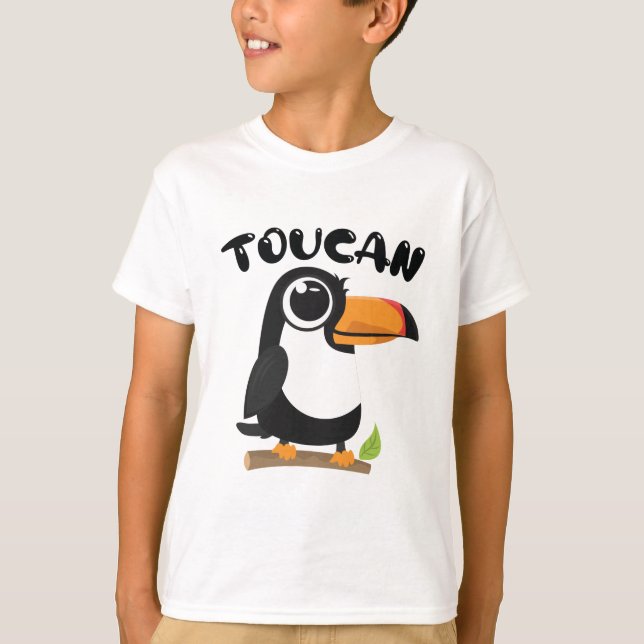 T-shirt Oiseau toucan. (Devant)