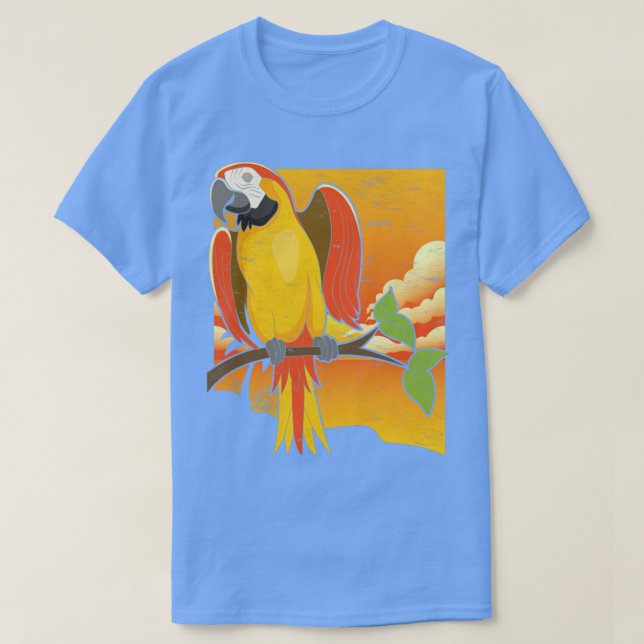 T-shirt Oiseau Tropical Oiseau Macaw Parrot1 (Design devant)
