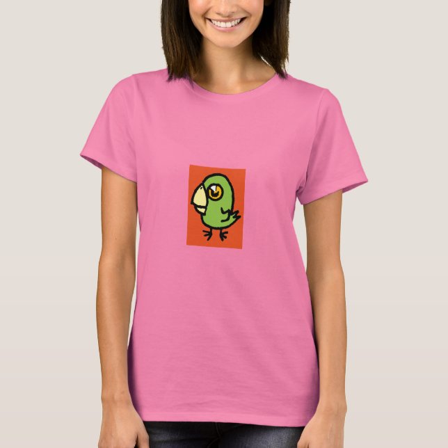 T-shirt oiseau vert (Devant)