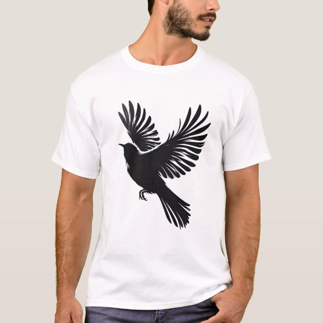 t-shirt oiseau volant (Devant)