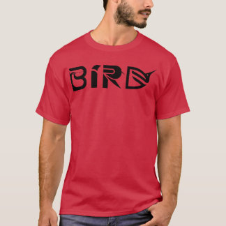T-shirt Oiseau Word Art Ailes de lettres amis