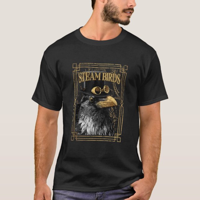 T-shirt Oiseaux à vapeur crow à vapeur (Devant)