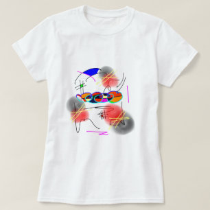 T-shirt oiseaux abstraits