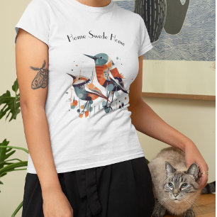 T-shirt Oiseaux Abstraits scandinaves, personnalisables