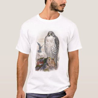 T-shirt Oiseaux adultes de Gould de faucon de l'Islande de