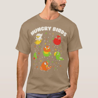 T-shirt Oiseaux affamés Perroquets de fruits par Tobe Fons