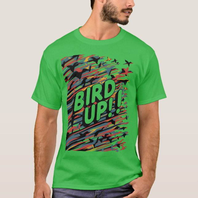 T-shirt oiseaux amis d'argot britannique (Devant)