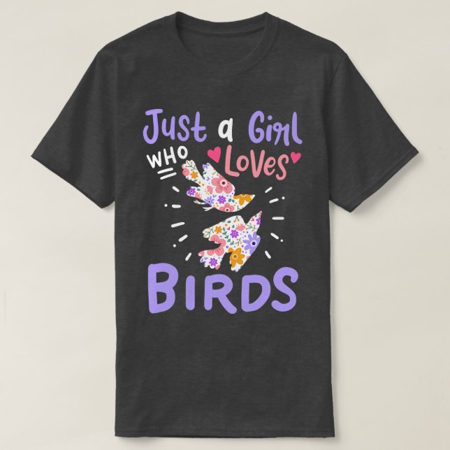 T-shirt Oiseaux Amoureux des oiseaux (Design devant)