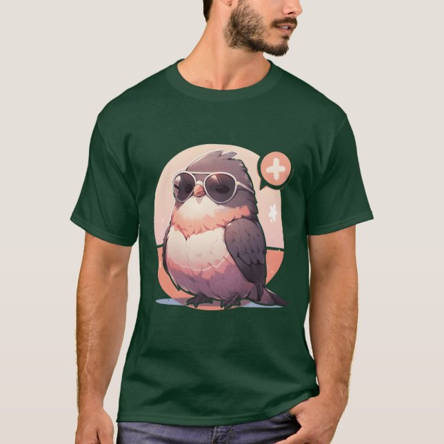 T-shirt Oiseaux Animaux amusants Forêt Créatures Animaux b (Devant)