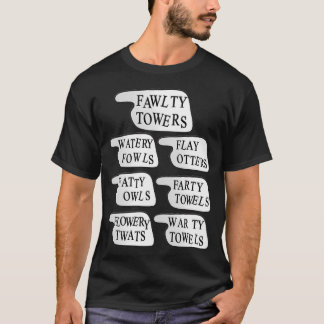 T-shirt Oiseaux aquatiques, écorcher les loutres, hiboux g
