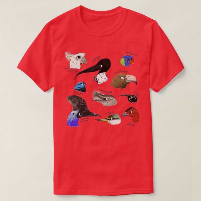 T-shirt Oiseaux australiens (Design devant)