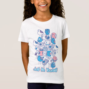 T-Shirt Oiseaux Colorés Empilés : Soyez Vous-Même