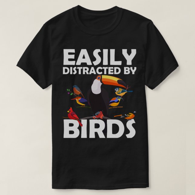 T-shirt Oiseaux cool Observation Des Hommes Femmes Oiseaux (Design devant)