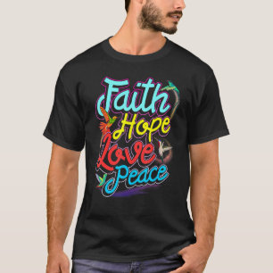 T-shirt Oiseaux de colibri Foi Espoir Aimer la paix
