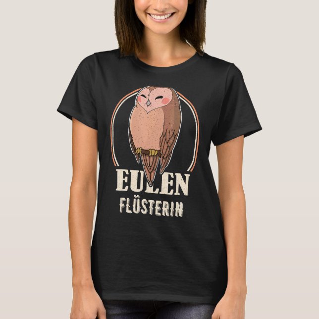 T-shirt Oiseaux de hibou Ornithologue Biologie Biologiste  (Devant)