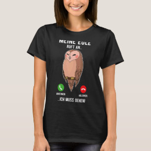 T-shirt Oiseaux de hibou Ornithologue Biologie Biologiste