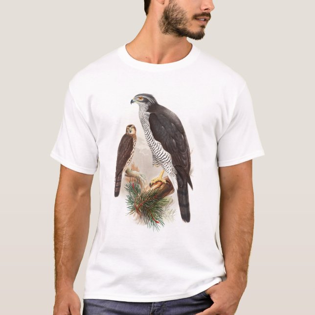 T-shirt Oiseaux de John Gould d'autour de faune de la (Devant)