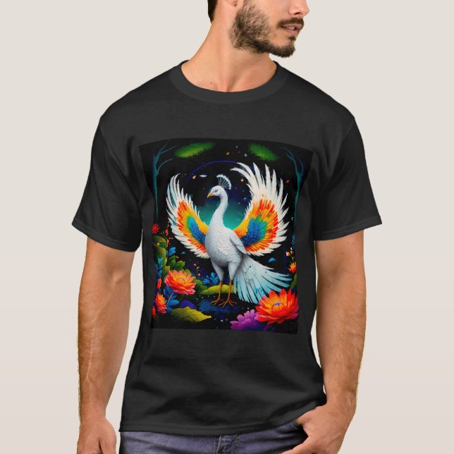 T-shirt Oiseaux de l'Excellence  Paons Imaginaires (Devant)