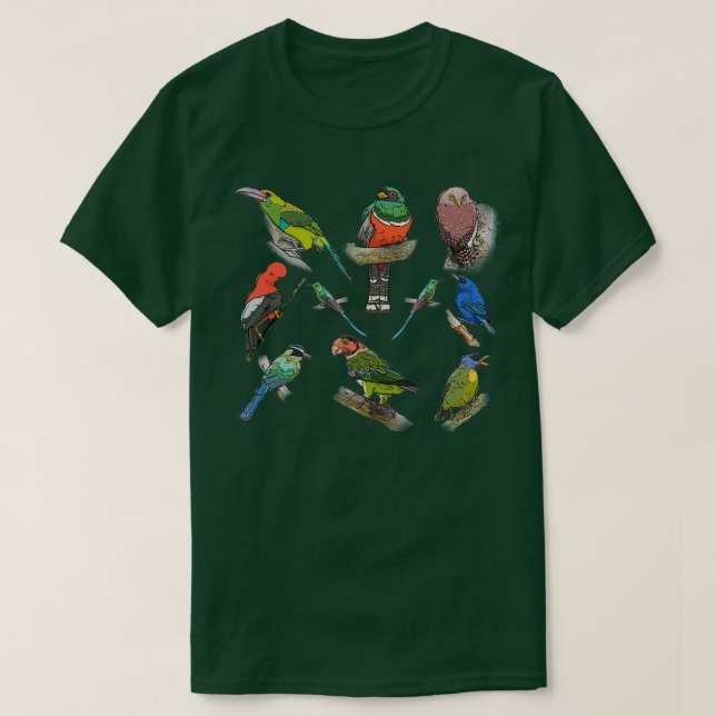 T-shirt Oiseaux de Mashpi Equateur (Design devant)
