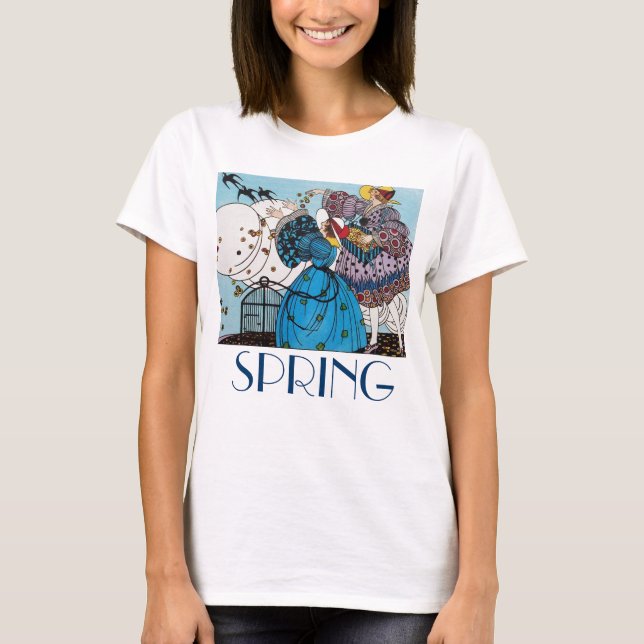 T-SHIRT OISEAUX DE PRINTEMPS (Devant)