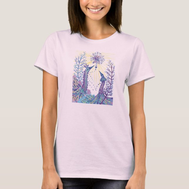 T-shirt oiseaux d'hiver (Devant)