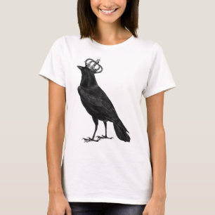 T-shirt Oiseaux d'oiseau de noir de couronne de Raven de