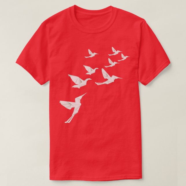 T-shirt Oiseaux d'Origami (Design devant)