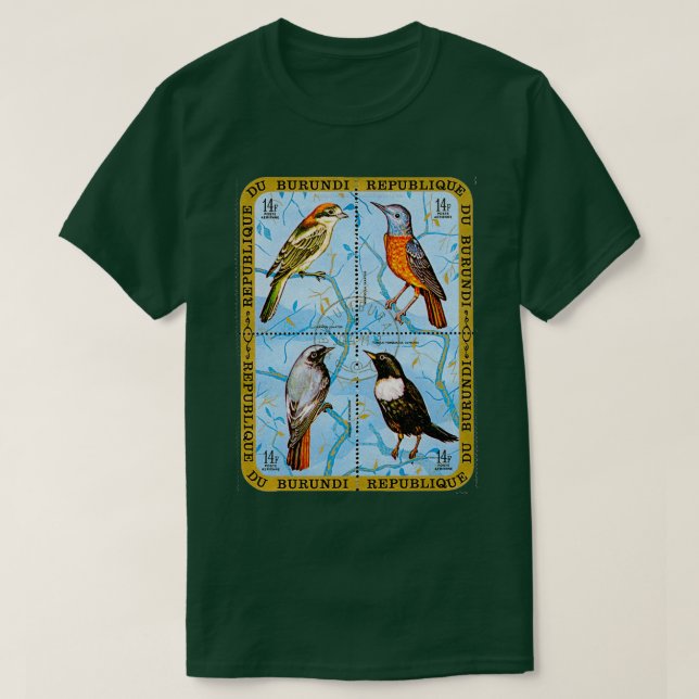 T-shirt Oiseaux du Burundi Imprimer (Design devant)
