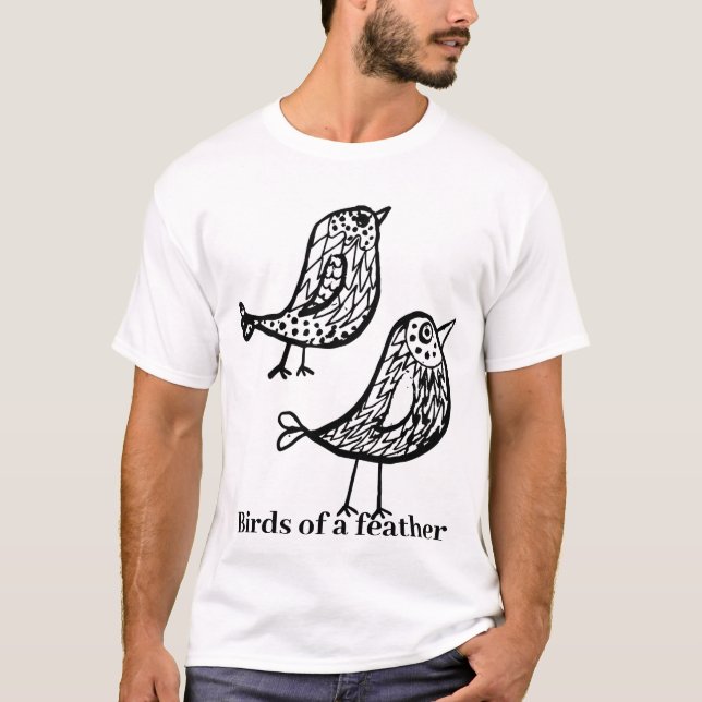 T-shirt Oiseaux d'une plume (Devant)