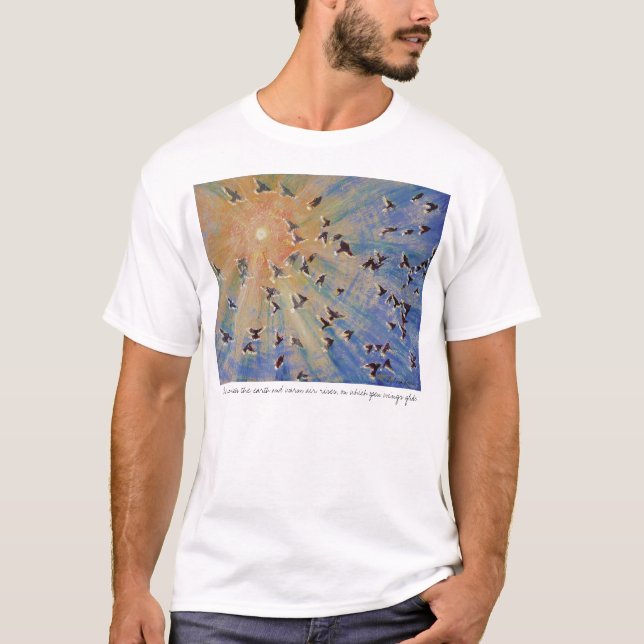 T-shirt Oiseaux en vol (Devant)