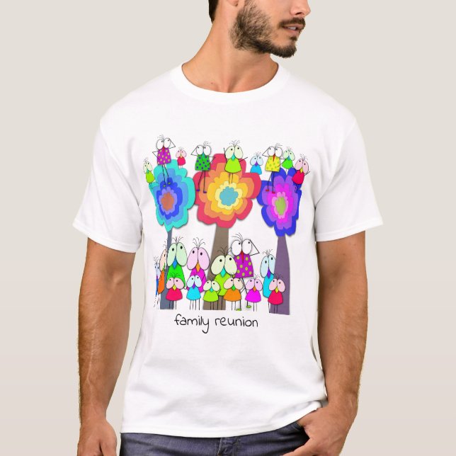 T-shirt Oiseaux et arbres (Devant)