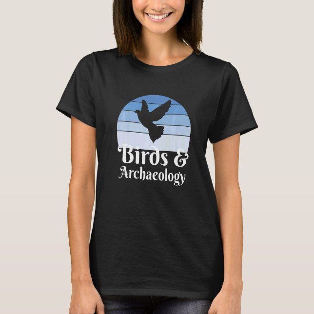 T-shirt Oiseaux Et Archéologie (Devant)