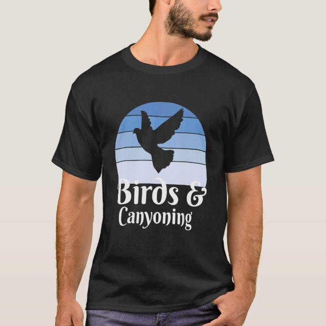 T-shirt Oiseaux Et Canyoning (Devant)