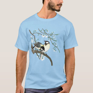 T-shirt Oiseaux et fleurs de cerisiers Ohara Koson