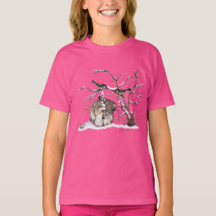 T-shirt Oiseaux Et Lapin Lapin