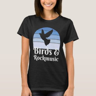 T-shirt Oiseaux Et Rockmusic