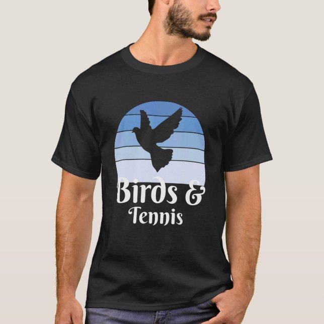 T-shirt Oiseaux Et Tennis (Devant)