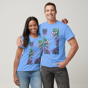 T-shirt Oiseaux folkloriques Fleurs Acorns