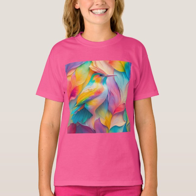 T-shirt Oiseaux Imaginaires Oiseaux de soie (Devant)