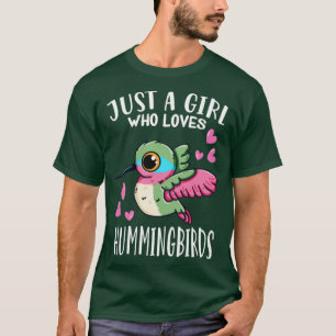 T-shirt Oiseaux Juste Une Fille Qui Aime Les Colibris
