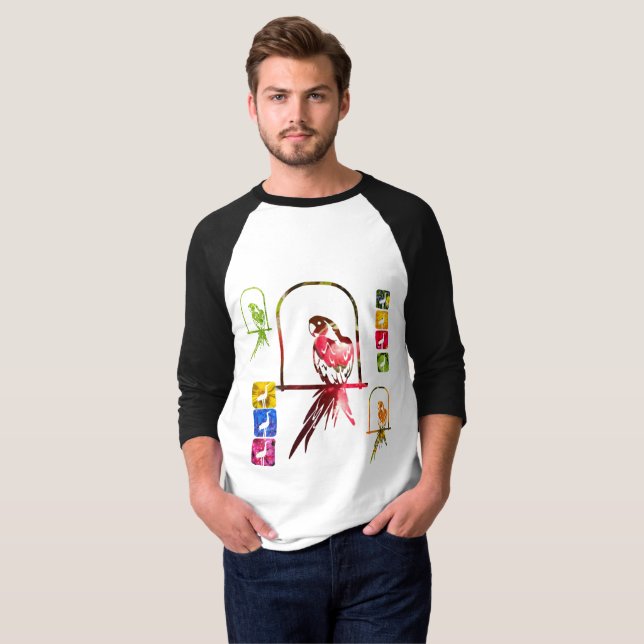 T-shirt oiseaux magnifiques (Devant entier)